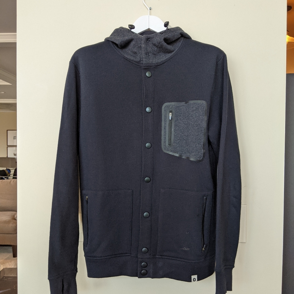 Our Castle Hooded Button Down Sweatshirt